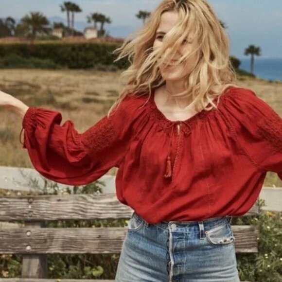 Doen Source Embroidered Gauze Top - Picture 4 of 6